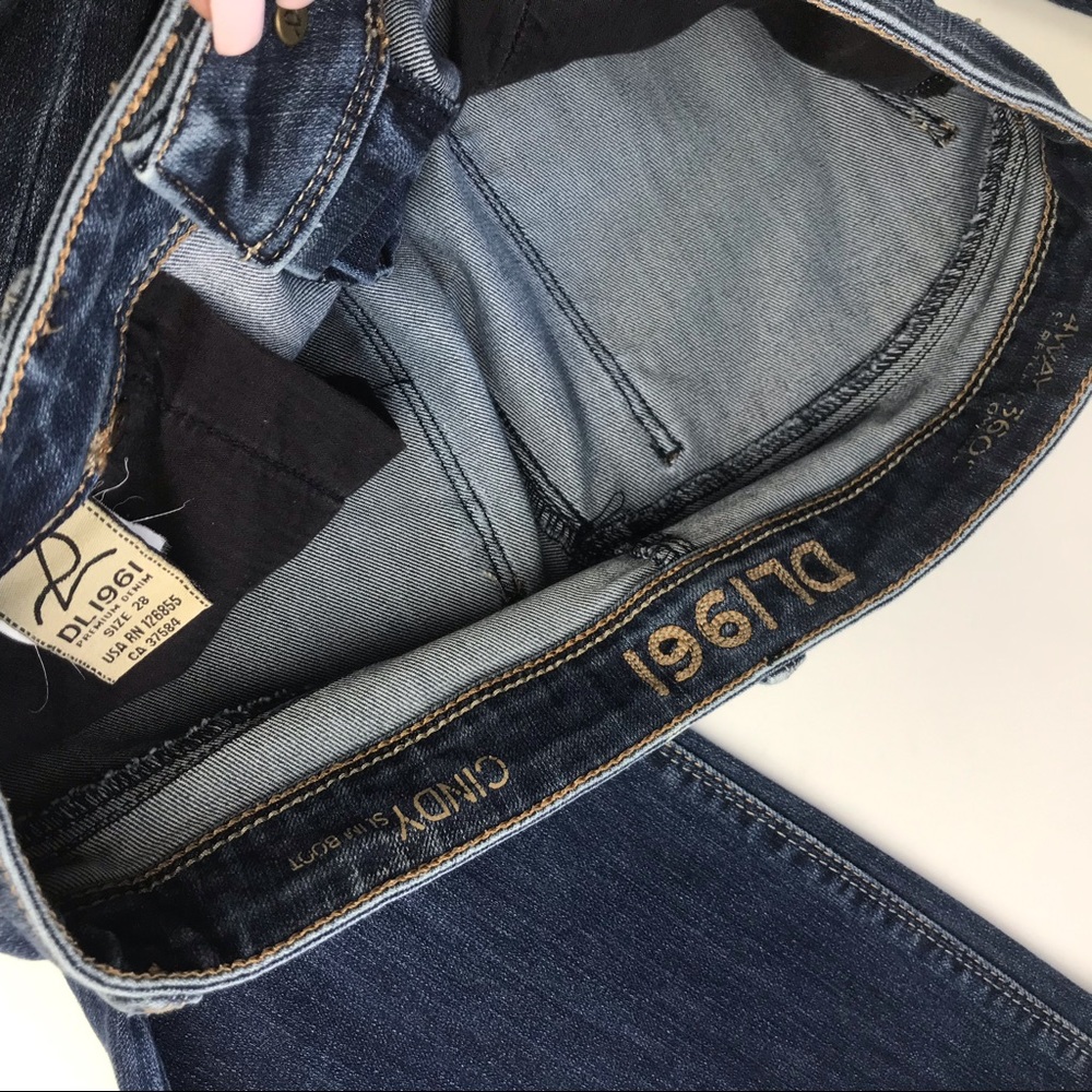 DL1961 WAY Stretch Denim Cindy Slim Boot Jeans 28 - Picture 5 of 7